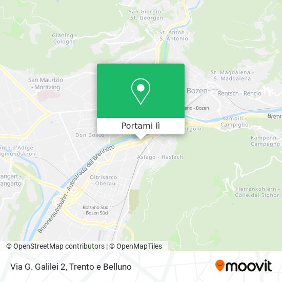 Mappa Via G. Galilei 2