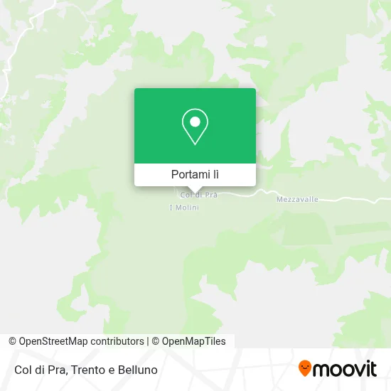 Mappa Col di Pra