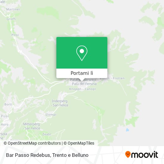 Mappa Bar Passo Redebus