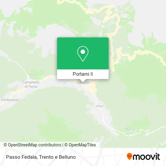 Mappa Passo Fedaia