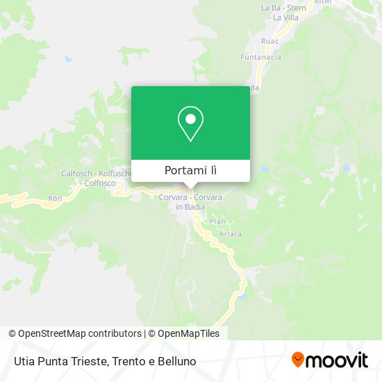 Mappa Utia Punta Trieste