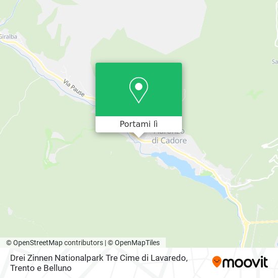Mappa Drei Zinnen Nationalpark Tre Cime di Lavaredo