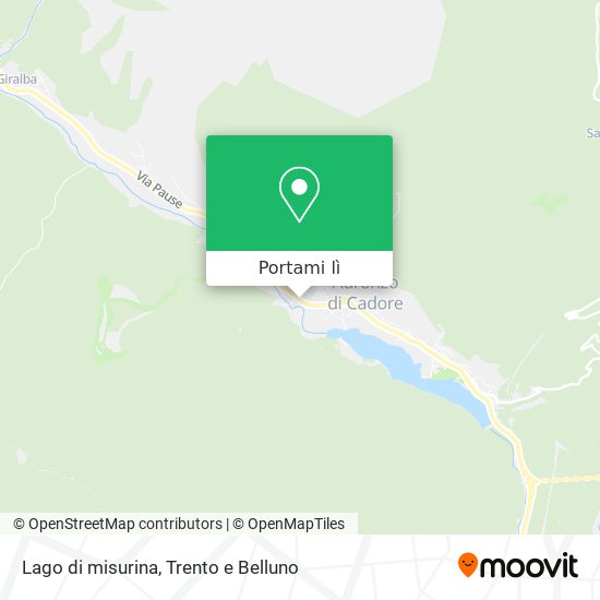Mappa Lago di misurina
