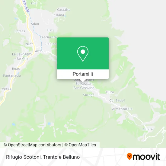 Mappa Rifugio Scotoni