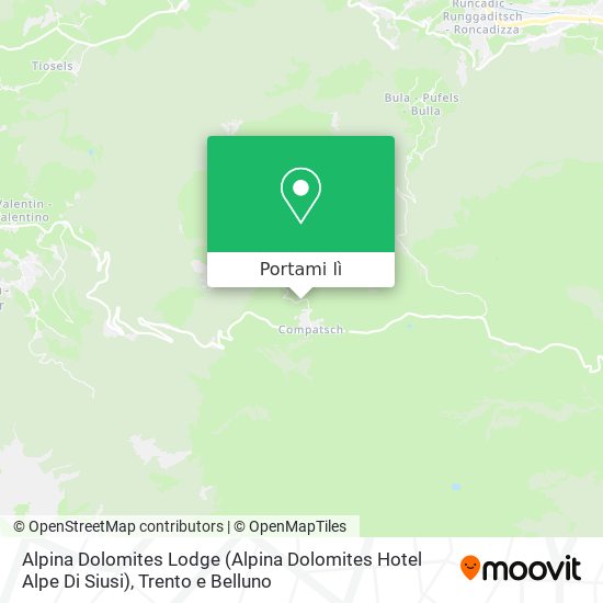Mappa Alpina Dolomites Lodge (Alpina Dolomites Hotel Alpe Di Siusi)