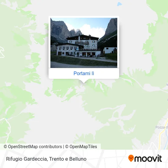 Mappa Rifugio Gardeccia