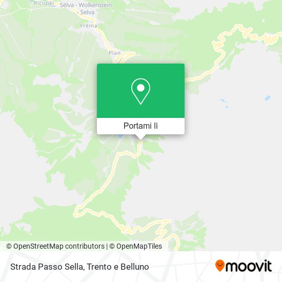 Mappa Strada Passo Sella