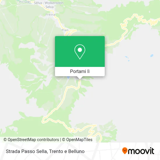Mappa Strada Passo Sella