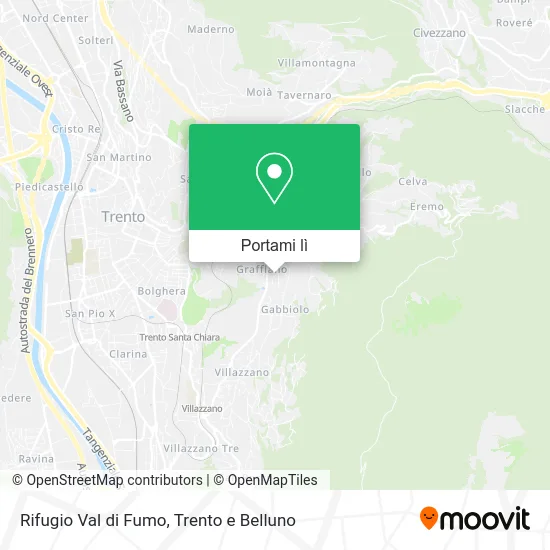 Mappa Rifugio Val di Fumo