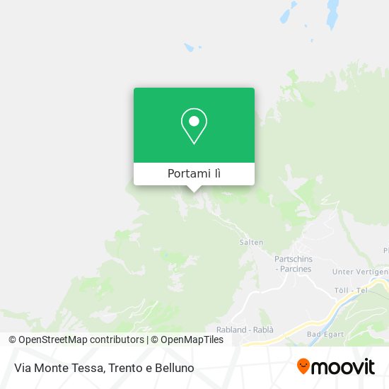 Mappa Via Monte Tessa