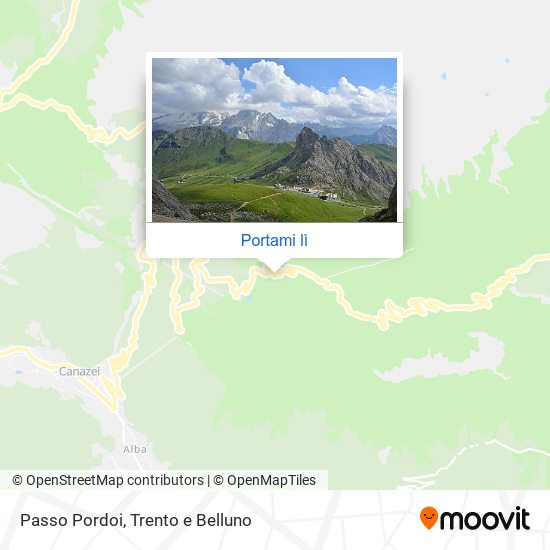 Mappa Passo Pordoi