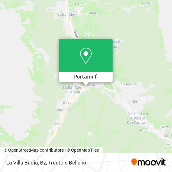 Mappa La Villa Badia, Bz