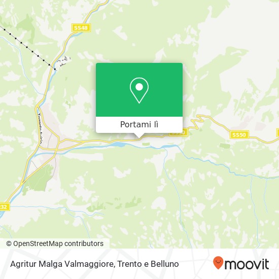 Mappa Agritur Malga Valmaggiore