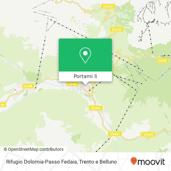 Mappa Rifugio Dolomia-Passo Fedaia