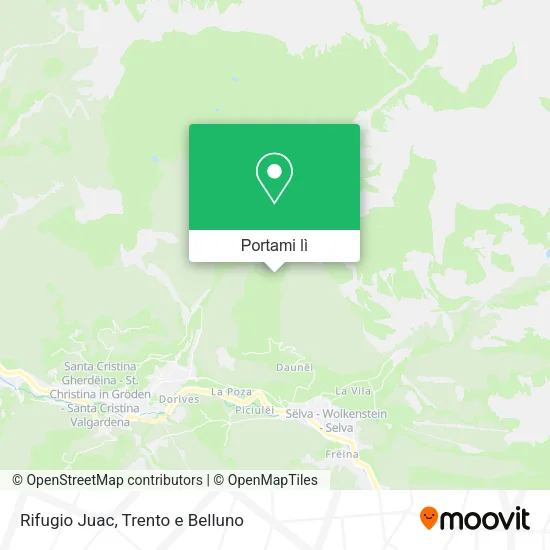 Mappa Rifugio Juac