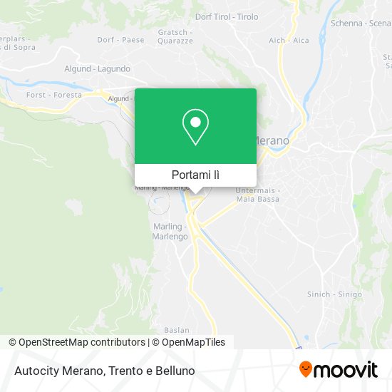 Mappa Autocity Merano