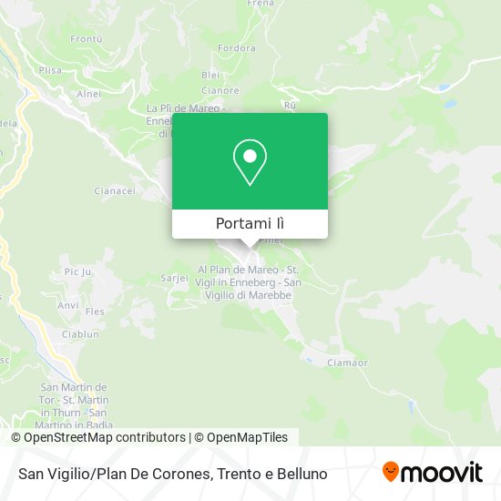 Mappa San Vigilio/Plan De Corones