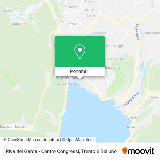 Mappa Riva del Garda - Centro Congressi
