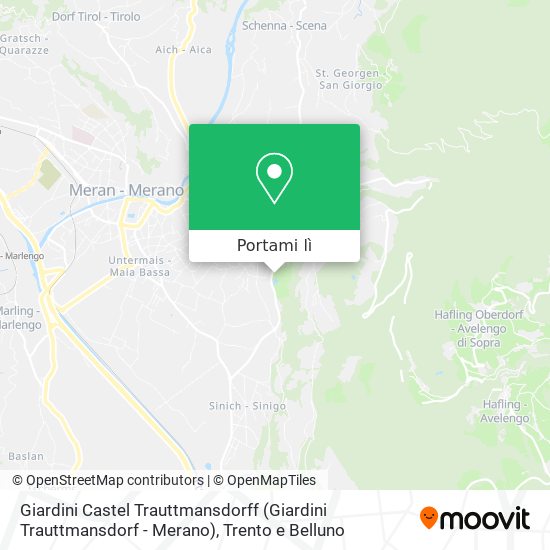 Mappa Giardini Castel Trauttmansdorff (Giardini Trauttmansdorf - Merano)