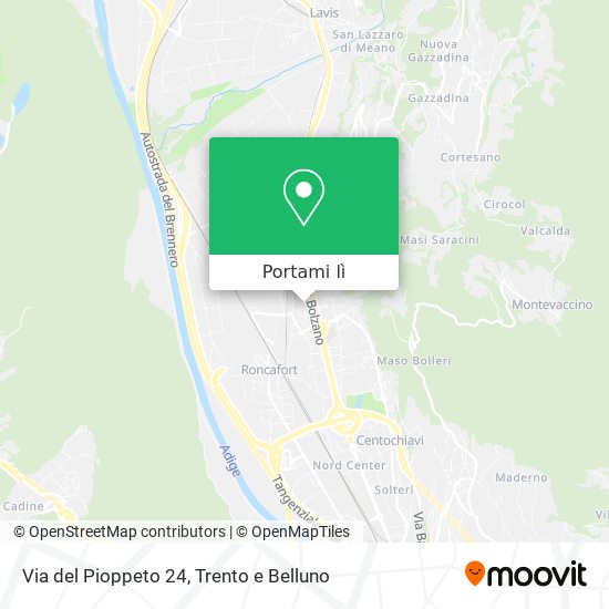 Mappa Via del Pioppeto  24