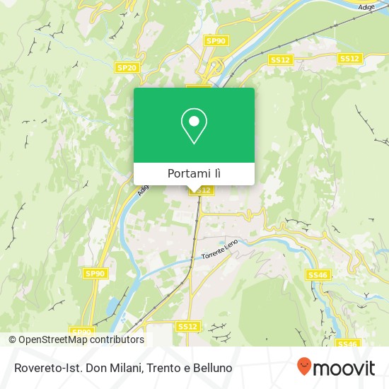 Mappa Rovereto-Ist. Don Milani