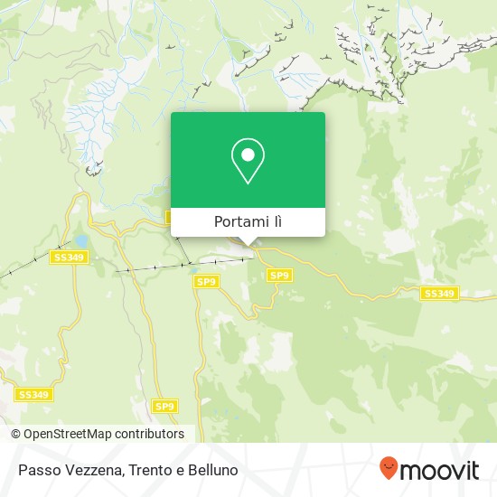 Mappa Passo Vezzena