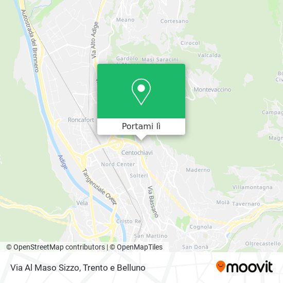 Mappa Via Al Maso Sizzo