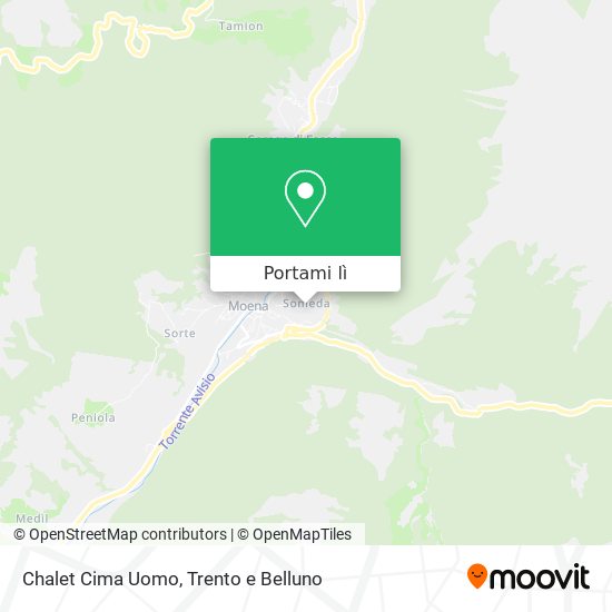 Mappa Chalet Cima Uomo