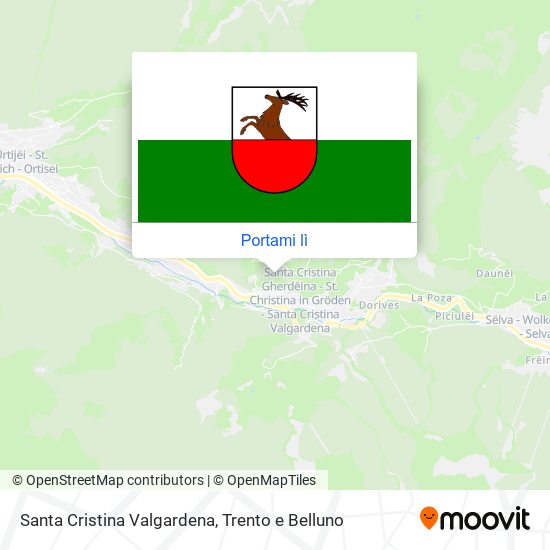 Mappa Santa Cristina Valgardena