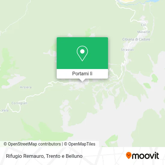 Mappa Rifugio Remauro