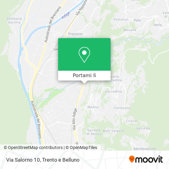 Mappa Via Salorno 10