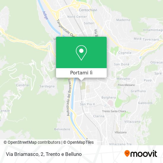 Mappa Via Briamasco, 2