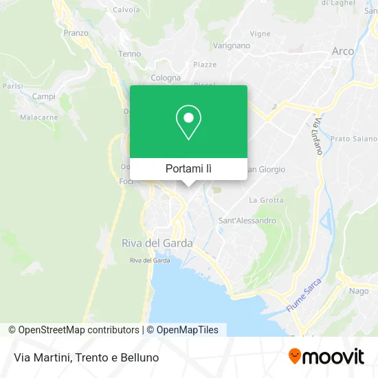 Mappa Via Martini