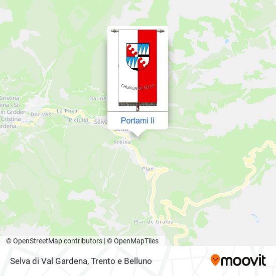 Mappa Selva di Val Gardena