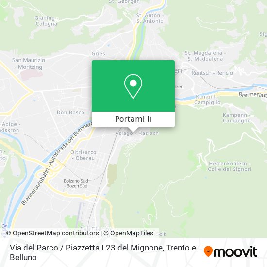 Mappa Via del Parco / Piazzetta I 23 del Mignone