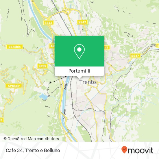 Mappa Cafe 34, Piazza del Duomo, 34 38122 Trento