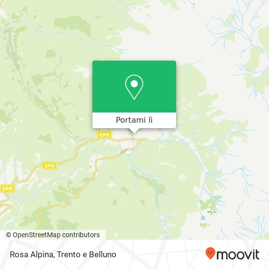 Mappa Rosa Alpina, Località Tolleri, 71 38050 Palù del Fersina