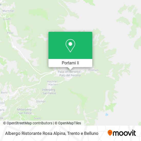 Mappa Albergo Ristorante Rosa Alpina