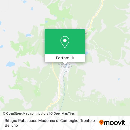 Mappa Rifugio Patascoss Madonna di Campiglio