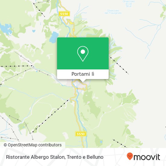 Mappa Ristorante Albergo Stalon, Via Pezgaiart, 21 38054 Primiero San Martino di Castrozza