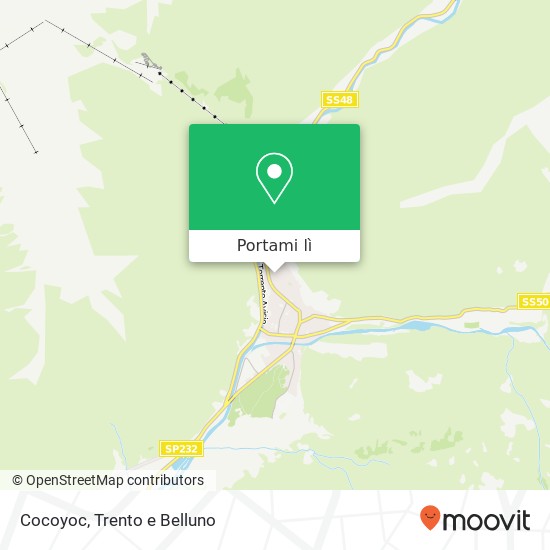 Mappa Cocoyoc, Via Giuseppe Mazzini, 48 38037 Predazzo
