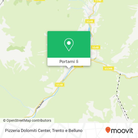 Mappa Pizzeria Dolomiti Center, Strada Statale delle Dolomiti 38035 Moena