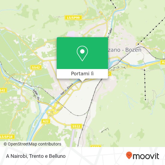 Mappa A Nairobi, Via Galileo Galilei, 38 39100 Bolzano