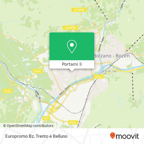 Mappa Europromo Bz, Via della Visitazione 39100 Bolzano