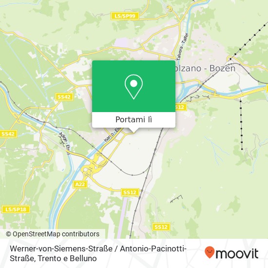 Mappa Werner-von-Siemens-Straße / Antonio-Pacinotti-Straße