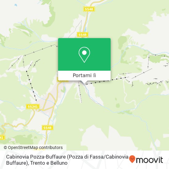 Mappa Cabinovia Pozza-Buffaure (Pozza di Fassa / Cabinovia Buffaure)