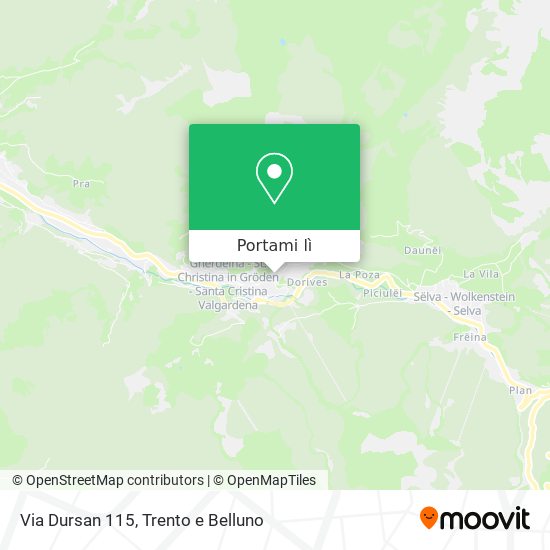 Mappa Via Dursan 115