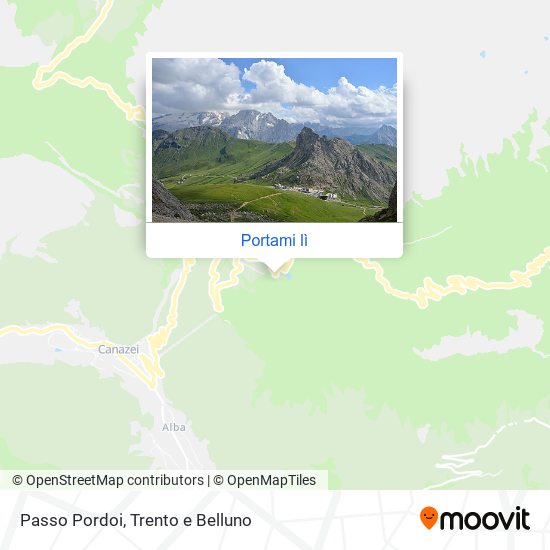 Mappa Passo Pordoi