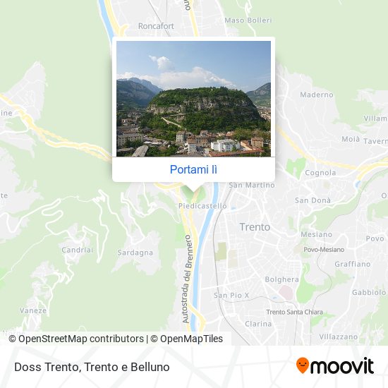 Mappa Doss Trento