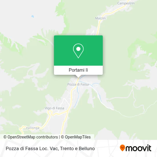 Mappa Pozza di Fassa Loc. Vac